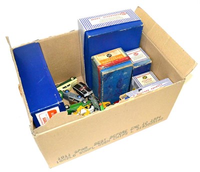 Lot 289 - Dinky Various Boxed Models including Elevator loader, Muir Hill Dumper, Coles Crane and Comet...