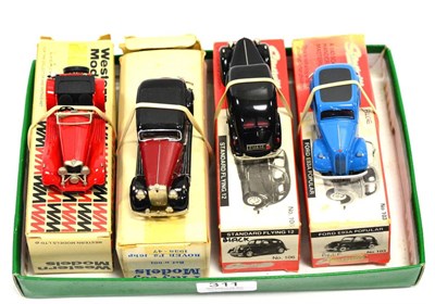 Lot 311 - Somerville Models 103 Ford E93A Popular and 106 Standard Flying 12; Playtoy Models Rover P2...