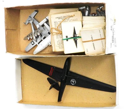 Lot 48 - Wartime Recognition Model Of A German DFS 230 Glider in black with label under wing 'REF No.52/410'