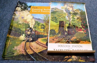 Lot 53 - British Railways Two Cuneo Posters (i) Dolgoch Station dr (G) (ii) Visit the Festiniog Railway 1965