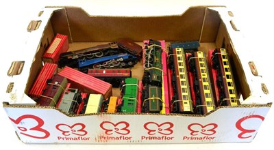 Lot 81 - Hornby Dublo 2-Rail Locomotives And Rolling Stock 2235 Barnstaple BR 34005 (F-G box G) City of...