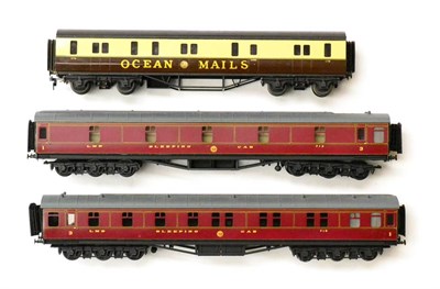 Lot 88 - Exley OO-Gauge GWR Ocean Mails Coach (E-G, lacks one buffer) together with two Kit built...