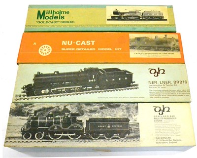 Lot 106 - DJH Two Unmade OO-Gauge Kits K24 Pollitt Passenger Engine GCR/LNER 4-4-0 and DJH5 NER/LNER BR...