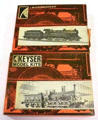 Lot 118 - Keyser Two Unmade OO-Gauge Kits L12 LMS (ex-MR) Kirtley and L40 LNER (ex-GC) Sir Sam Fay (both...