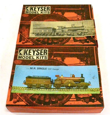 Lot 119 - Keyser Two Unmade OO-Gauge Kits LMS (ex-MR) Johnson 2F and L11 MR Single (both boxed) (2)