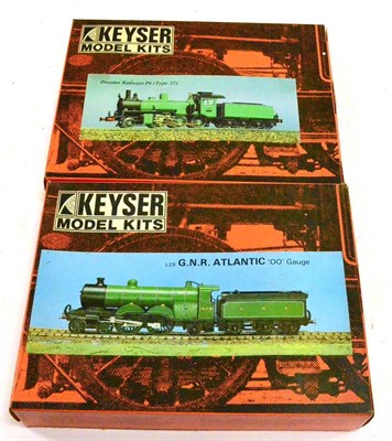 Lot 120 - Keyser Two Unmade OO-Gauge Kits Prussian Railways P6 (Type 37) and L29 GNR Atlantic (both...