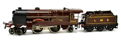 Lot 170 - Hornby Series O-Gauge 20-Volt Royal Scot LMS 6100 locomotive G-E, some retouching to buffer...