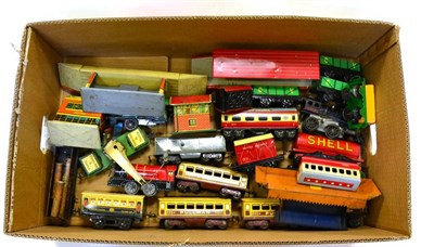 Lot 177 - Chad Valley, Brimtoy And Other O-Gauge An Interesting Collection Of Clockwork Locomotives,...