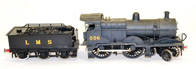 Lot 198 - Constructed O-Gauge Kit Without Motor Of A Class 2P 4-4-0 Locomotive finished in black as LMS...