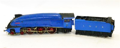 Lot 199 - Constructed O-Gauge Kit Without Motor Of A Gresley Class A4 Pacific Locomotive finished in blue...