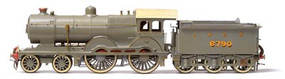 Lot 200 - Constructed O-Gauge Kit Without Motor Of A Holden Class D15 4-4-0 Locomotive finished in grey...