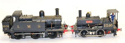 Lot 202 - Constructed O-Gauge Kits With Motors 0-6-0T Johnson Class 1F finished in black as LMS 1804;...