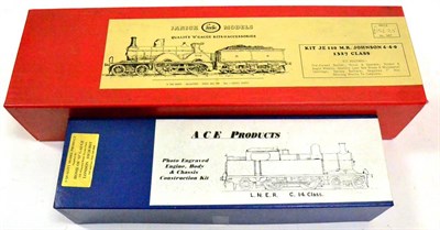 Lot 208 - Janick Models Unmade O-Gauge Kit MR 4-4-0 1327Class Locomotive together with ACE Products LNER...