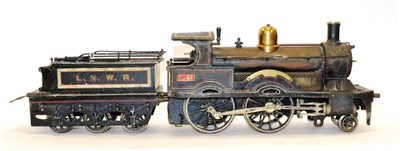 Lot 211 - Bing Gauge III Live Steam 4-4-0 King Edward LNWR 7093 finished in black with white/red lining,...