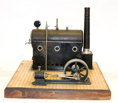 Lot 225 - Ha-Mobil (Switzerland) Live Steam Stationary Engine consisting of horizontal boiler (made from...