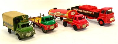 Lot 245 - Wells Brimtoy Three Bedford S-Type Trucks GPO Repairs (G) Esso articulated tanker and Chain...