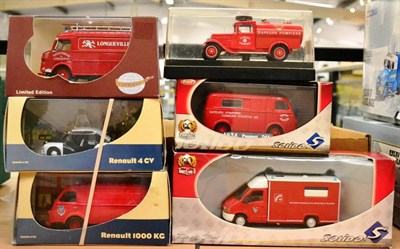 Lot 262 - Fire Vehicles Solido Peugeot D4a and Renault Master; Age D'Or Water tanker, Cofradis...