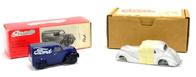 Lot 270 - Somerville Fordson 5cwt Van ";Ford"; (E box G) together with an unmade Cilla's Motor World...