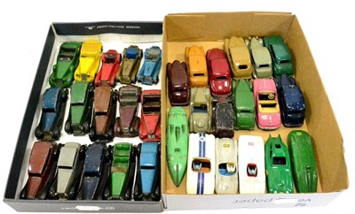 Lot 287 - Dinky Various 30, 38 and 40 Series Cars including Vauxhall, Rolls Royce, Lagonda, Rover,...