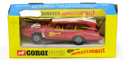 Lot 301 - Corgi 277 Monkeemobile (E, rear figures loose, box G, cellophane crushed and damaged at one end)