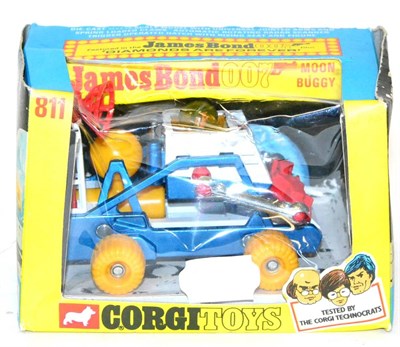 Lot 304 - Corgi 811 James Bond Moon Buggy from Diamonds Are Forever (E, box G, with insert but some crush...