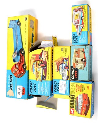 Lot 309 - Corgi Commercial And Other Vehicles 1100 Bedford S-type low-loader, yellow cab (G-E box G-F)...