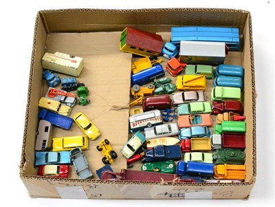 Lot 327 - Matchbox 1-75's A Collection Of Assorted Regular Wheel Models including 33 Ford Zodiac...