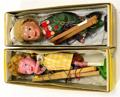 Lot 352 - Pelham Puppets Hansel And SL Gretel  (both E-G boxes G-F) (2)