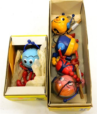 Lot 383 - Pelham Puppets From Bleep And Booster TV Series Rotundan (E box G-E) Bleep and Booster  (both...