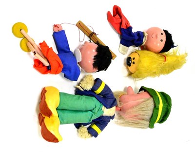 Lot 389 - Pelham Puppets Magic Roundabout Characters Mr McHenry (large) two Florence (one glove puppet)...