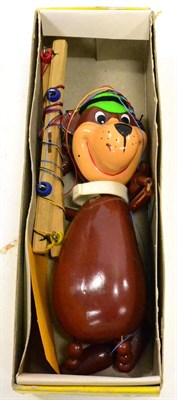 Lot 417 - Pelham Puppets Yogi Bear in box with 'Screen Gems Inc"; sticker (E-G box G)