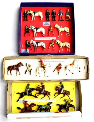 Lot 446 - Various Manufacturers A Collection Of Wild West Figures including Timpo Hopalong Cassidy five...