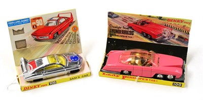 Lot 294B - Dinky Two TV Related Models (i) 100 Lady Penelope's Fab 1 (G, chipping mainly to highlights,...