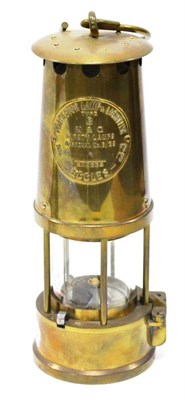 Lot 1013 - Protector Lamp & Lighting Company Brass Miners Lamp (G)
