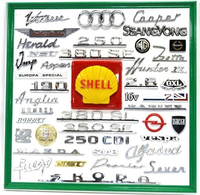 Lot 1031 - Car Badges a collection of assorted makes including Vitesse, Cooper, Herald, Imp, Anglia,...