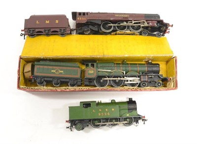 Lot 1071 - Hornby Dublo 3-Rail Three Locomotives Duchess of Atholl, 0-6-2T LNER 9596, green and Bristol Castle