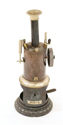 Lot 1129 - Ernst Plank Noris Live Steam Engine consisting of vertical boiler with small vertical...