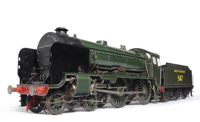 Lot 1132 - Kit/Scratch Built Fine Scale 3.5"; Gauge Live Steam 4-4-0 Schools Class Locomotive finish in...