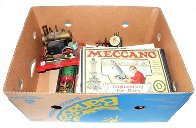 Lot 1146 - Mamod Stationary Steam Engine together with a small Bowman stationary engine and a collection...