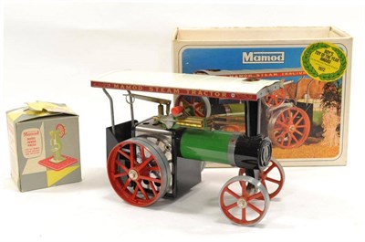 Lot 1147 - Mamod TE1 Traction Engine (E-G box G) with Model Power Press (E box G) (2)