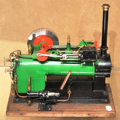 Lot 1163 - Stuart Stationary Agricultural Steam Engine based on a traction engine boiler and fire box,...