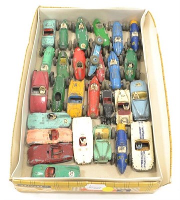 Lot 1203 - Dinky A Collection Of 23 Series Racers, 100 Series Sports And Other Models including Aston...