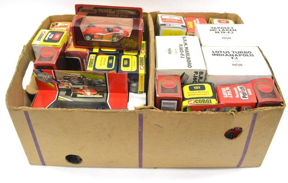 Lot 1228 - Corgi Formula 1 And Other Racing Cars including 150 Team Surtees TS9, 154 John Player Special,...