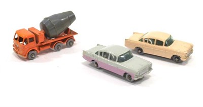 Lot 1239 - Matchbox 1-75's Three Unusual Models 26b Foden Cement Mixer, grey barrel, GPW (G, a little...