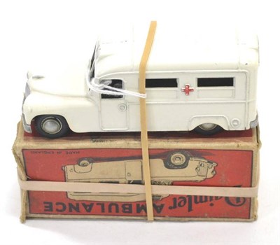 Lot 1245 - Modern Products Daimler Ambulance white with driver figure (G, some chipping, box F-G, one...