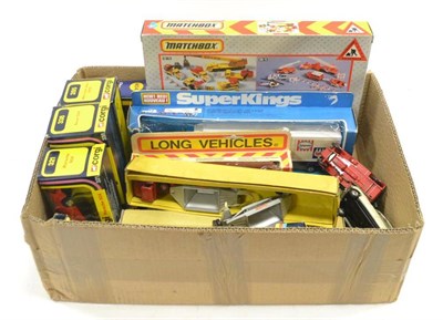 Lot 1259 - Various Diecast including Corgi 1143 Aerial Rescue Truck, 321 Porsche 924, 338 Rover 3500 and...