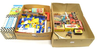 Lot 1267 - Mixed Toys including Lego Esso articulated tanker, articulated Interfrigo truck, two VW Beetles and