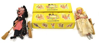 Lot 1274 - Pelham Puppets SM Witch and SL Fairy (both E-G boxes G-F) (2)