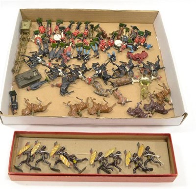 Lot 1298 - Britains And Timpo A Collection Of Assorted Military Figures (generally G-F) together with a...