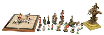 Lot 1340 - White Metal And Other Napoleonic And Earlier Military Figures (mostly 100mm and 55mm) some...